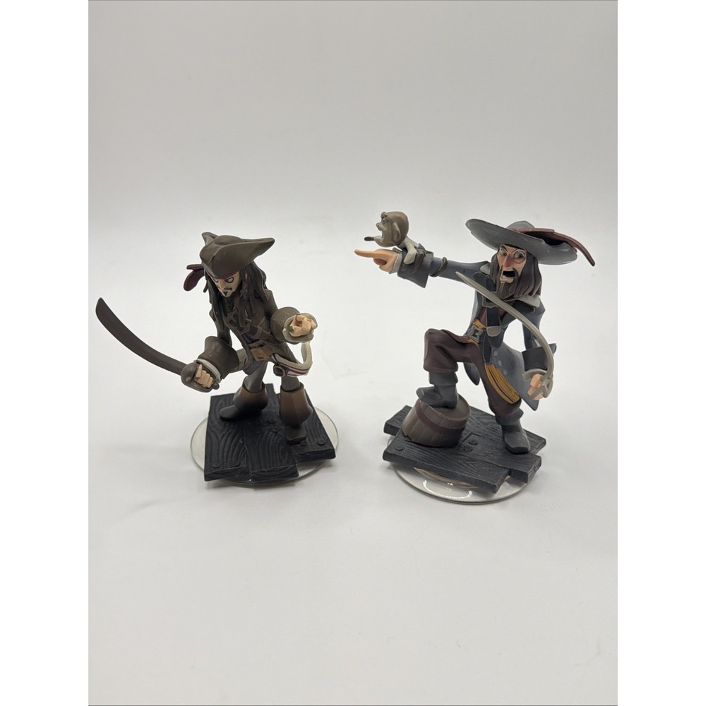 Disney Infinity Pirates Of The Caribbean Figures Jack Sparrow And Barbosa